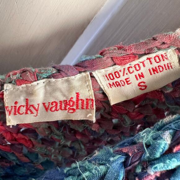 Vintage Vicky Vaughn Cropped Sweater Vest 80s - Picture 7 of 7